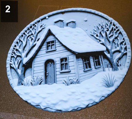 Decoratiuni 3D de Craciun – Casute si Oameni de Zapada [1]