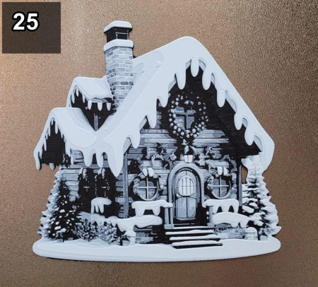 Decoratiuni 3D de Craciun – Casute si Oameni de Zapada [24]