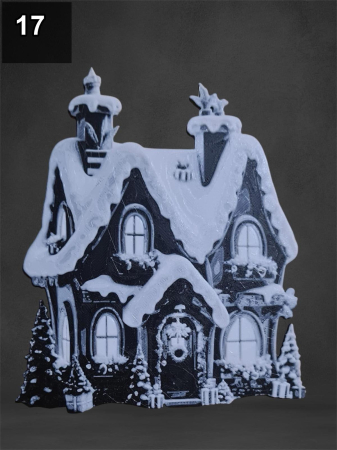 Decoratiuni 3D de Craciun – Casute si Oameni de Zapada [17]