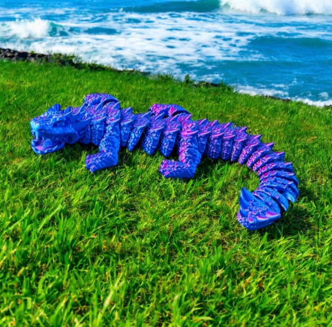 Echo Dragon articulat printat 3D – jucărie și decor colecționabil [4]