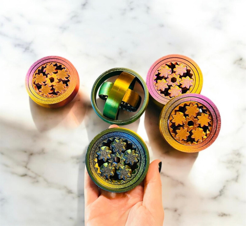 JUCARII FIDGET - Star Spin Fidget - jucărie antistres cu rotițe 3D Alore Magic 3D Print