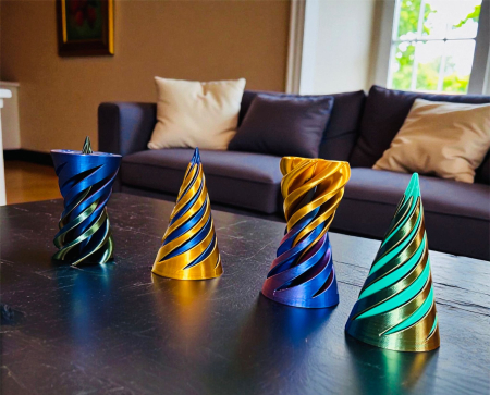 JUCARII FIDGET - Fidget Slide Bradut – Jucarie antistres 3D cu design spiralat de Craciun