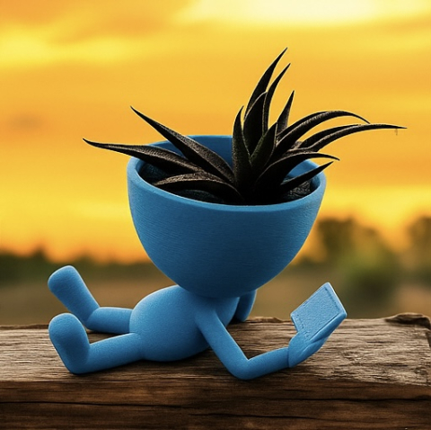 Little Buddy Planter – Ghiveci Omuleț 3D Printat [6]