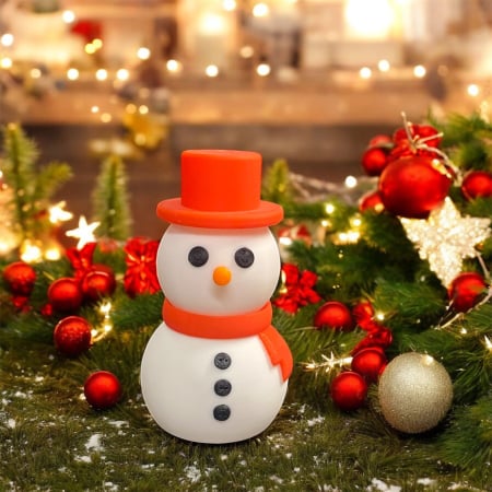 IDEI CADOURI - Om de Zăpadă – Figurină decorativă 3D Alore Magic 3D Print