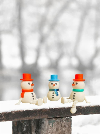 Om de Zăpadă Articulat – Figurină decorativă 3D Alore Magic 3D Print [3]