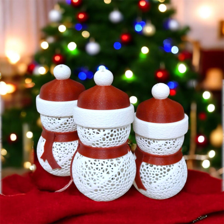 Om de zapada luminos print 3D decor Craciun Alore [1]