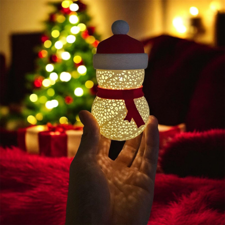 IDEI CADOURI - Om de zapada luminos print 3D decor Craciun Alore