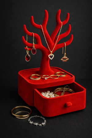 ORGANIZATOARE - organizator bijuterii suport elegant cu sertar