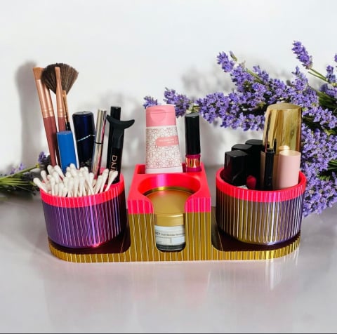 ORGANIZATOARE - Organizator Dublu Cosmetice – Alore Magic 3D Print