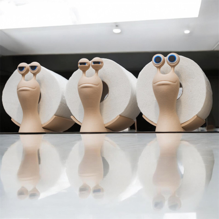 Snail Rollo – Suport hârtie igienică 3D amuzant în formă de melc [2]