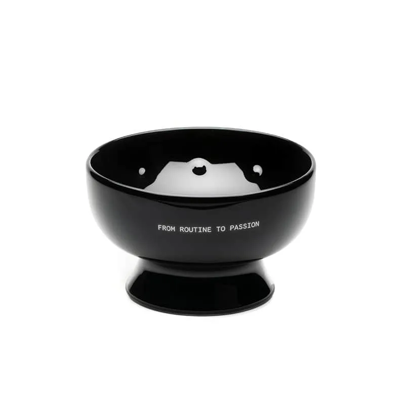 Bol pentru barbierit Tatara Razors Portelan Negru & Textura 3D [2]