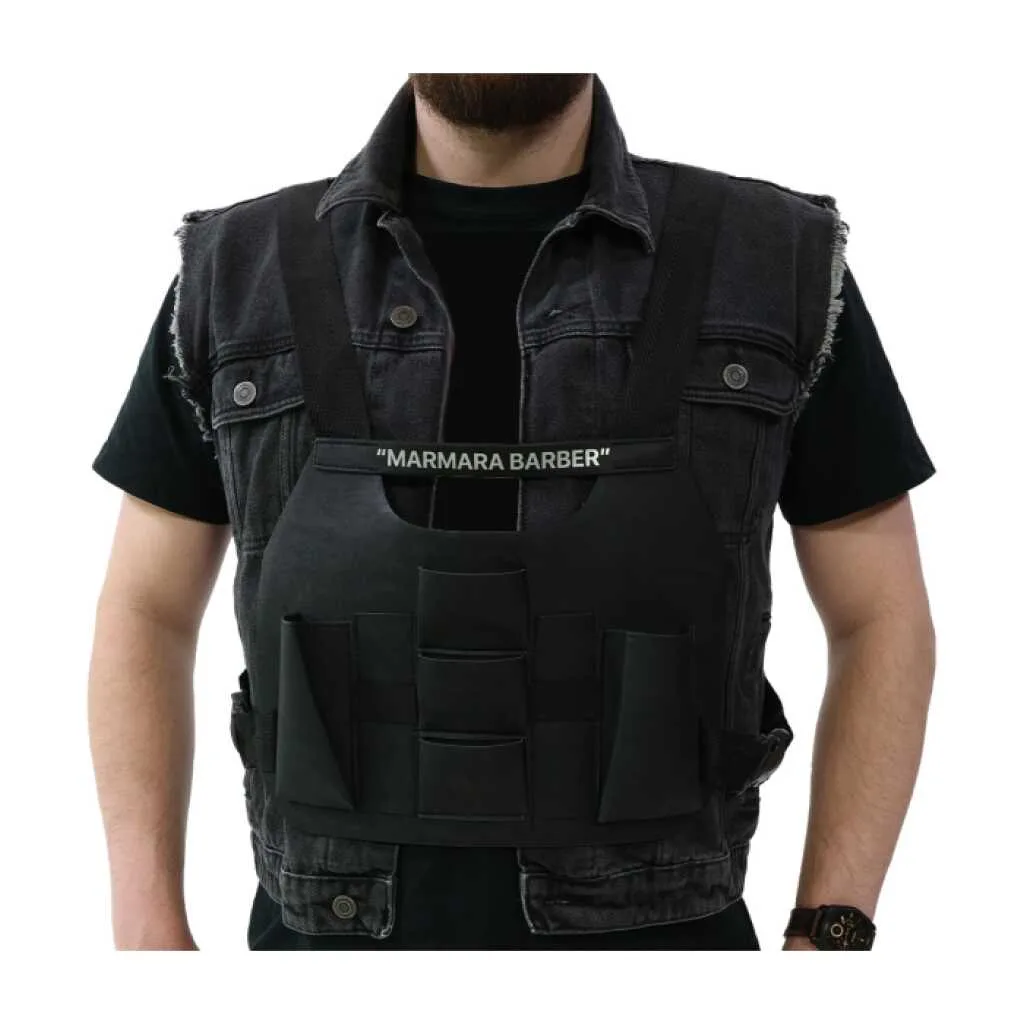 Vesta pentru instrumente frizerie Marmara The Barber Shield Chest Holder [2]