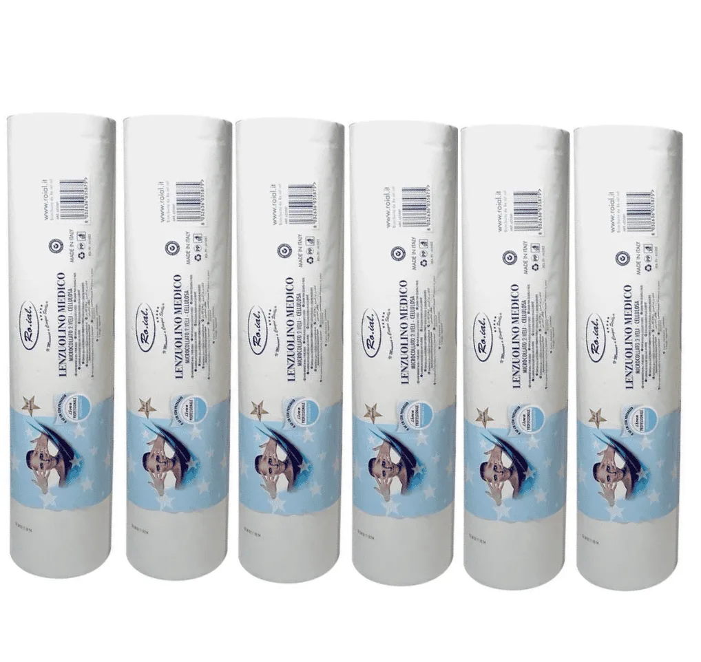 TOATE PRODUSELE - 6x Rola Cearceaf de pat din hartie de unica folosinta Roial 60cmx80m 2 straturi