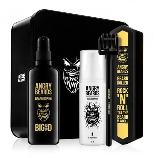 TOATE PRODUSELE - Angry Beards - Set pentru cresterea barbii Beard Growth Set