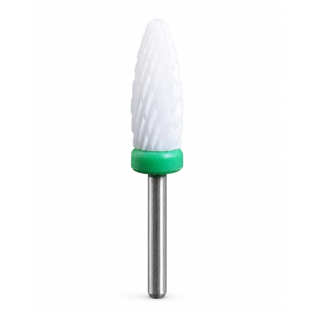 MANICHIURA SI PEDICHIURA - Capăt Freză NAILSUP Ceramic Verde 6,0 mm pentru Îndepărtare Gel