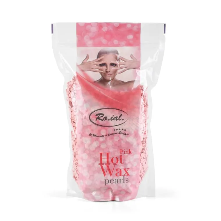 TOATE PRODUSELE - Ceara de epilat elastica Roial Roz Trandafir cu perle 800gr