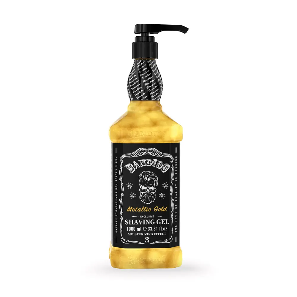 TOATE PRODUSELE - Gel de ras 1000ml - Metallic Gold - Bandido