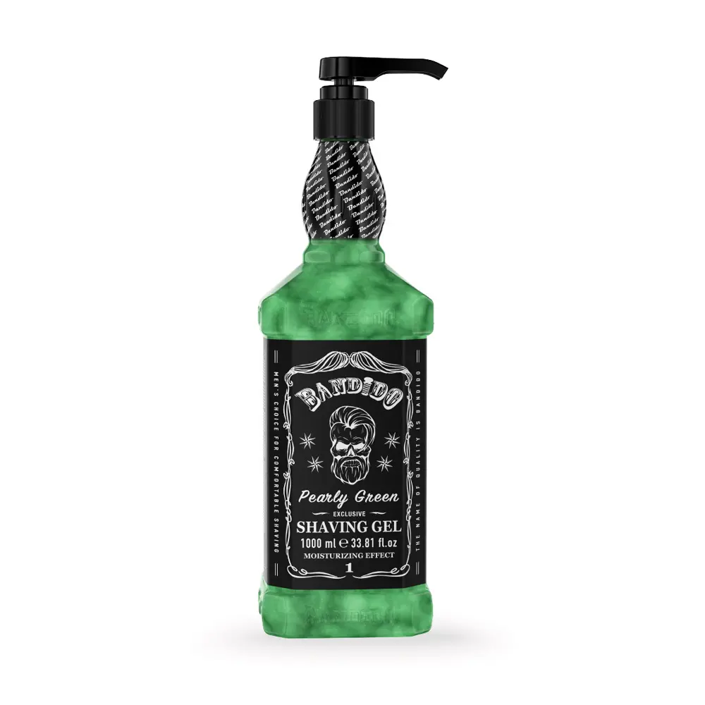 TOATE PRODUSELE - Gel de ras 1000ml - Pearly Green - Bandido
