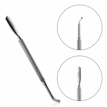 MANICHIURA SI PEDICHIURA - Instrument Profesional NAILSUP MC707 cu Două Capete din Inox, 14 cm pentru Manichiură și Pedichiură