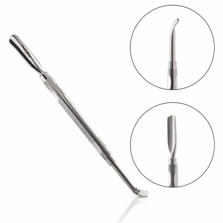 MANICHIURA SI PEDICHIURA - Instrument Profesional NAILSUP Top Line MC706 cu Două Capete din Inox, 14 cm pentru Manichiură și Pedichiură