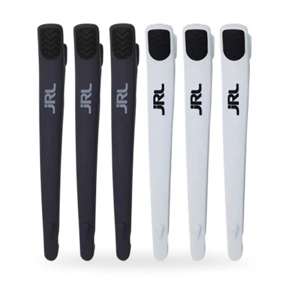 TOATE PRODUSELE - JRL - Clipsuri frizerie/coafor din carbon - Gri/Alb - 4 buc