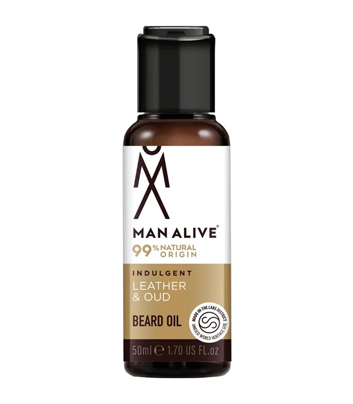 TOATE PRODUSELE - Man Alive - Ulei de barba Leather &amp; Oud 50ml