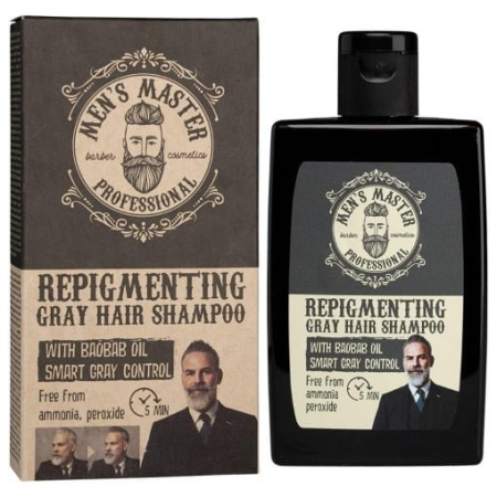 TOATE PRODUSELE - Men's Master - Sampon nuantator Professional Repigmenting Gray Hair Shampoo 120ml