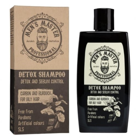TOATE PRODUSELE - Men's Master - Sampon pentru par Professional Detox Shampoo Active Carbon and Burdock 260ml