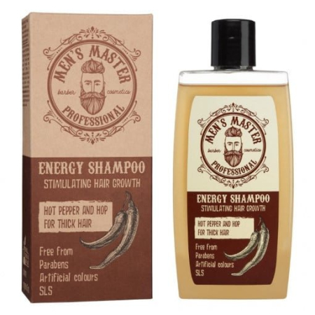 TOATE PRODUSELE - Men's Master - Sampon pentru par Professional Energy Shampoo Hot Pepper and Hop 260ml