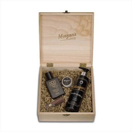 TOATE PRODUSELE - Morgan's - Set ingrijire corp Wooden Body &amp; Cologne Box