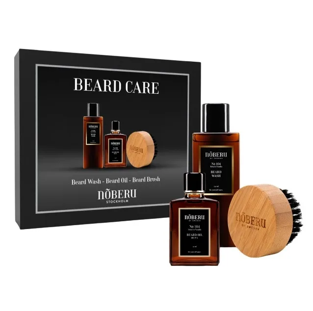 TOATE PRODUSELE - Noberu - Set cadou ingrijire barba Giftbox Beard styling #1 Tobacco Vanilla