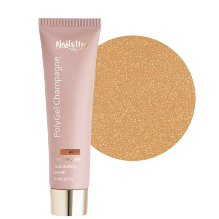 MANICHIURA SI PEDICHIURA - Polygel NAILSUP Champagne 40 60ml