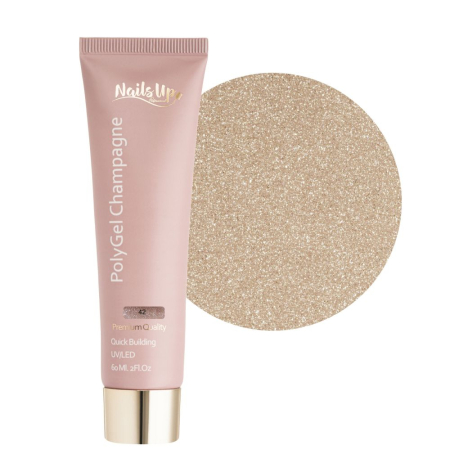 MANICHIURA SI PEDICHIURA - Polygel NAILSUP Champagne 42 60ml