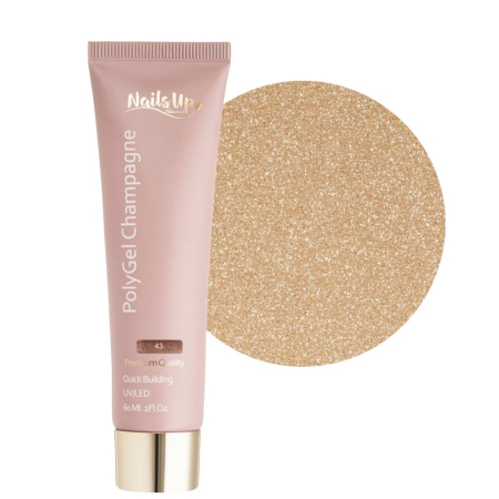 MANICHIURA SI PEDICHIURA - Polygel NAILSUP Champagne 43 60ml