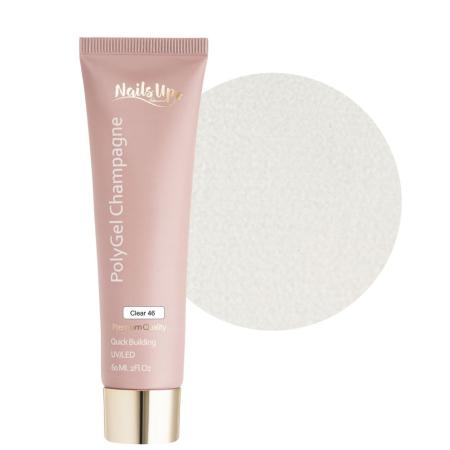 MANICHIURA SI PEDICHIURA - Polygel NAILSUP Champagne Transparent 46 60ml