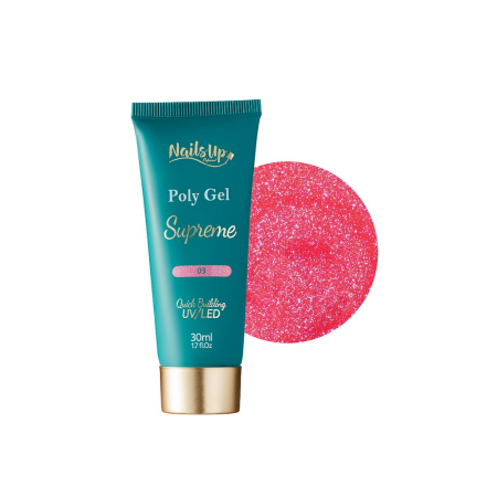 MANICHIURA SI PEDICHIURA - Polygel NAILSUP SUPREME Glitter 03 30g