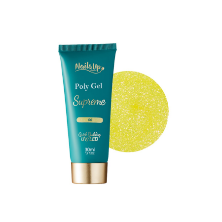MANICHIURA SI PEDICHIURA - Polygel NAILSUP SUPREME Glitter 06 30g