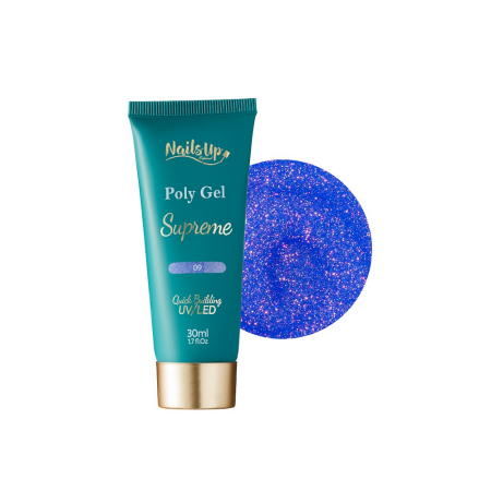 MANICHIURA SI PEDICHIURA - Polygel NAILSUP SUPREME Glitter 09 30g