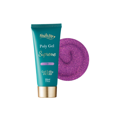 MANICHIURA SI PEDICHIURA - Polygel NAILSUP SUPREME Glitter 10 30g