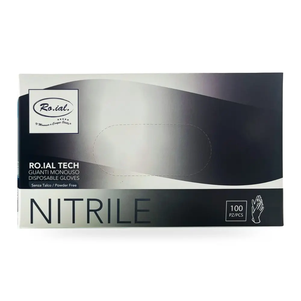 TOATE PRODUSELE - ROIAL - Manusi din nitril - M - Negre - 100 buc