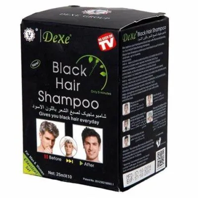 TOATE PRODUSELE - Sampon colorant Dexe Black Hair Shampoo 10x 25ml