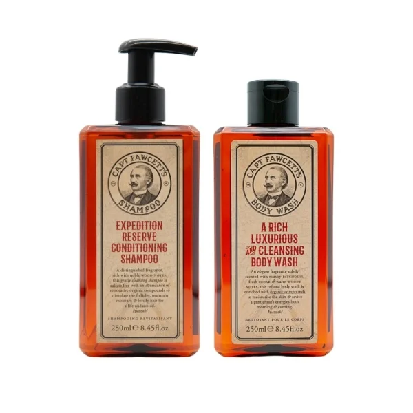TOATE PRODUSELE - Set ingrijire par si corp Captain Fawcett Expedition Reserve Hair & Body Wash Set