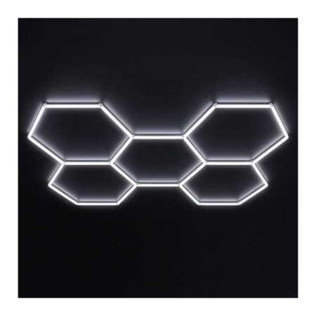 TOATE PRODUSELE - Sistem de iluminat HoneyComb 5 Hexagoane Luminoase LED 192W 2430x1660mm