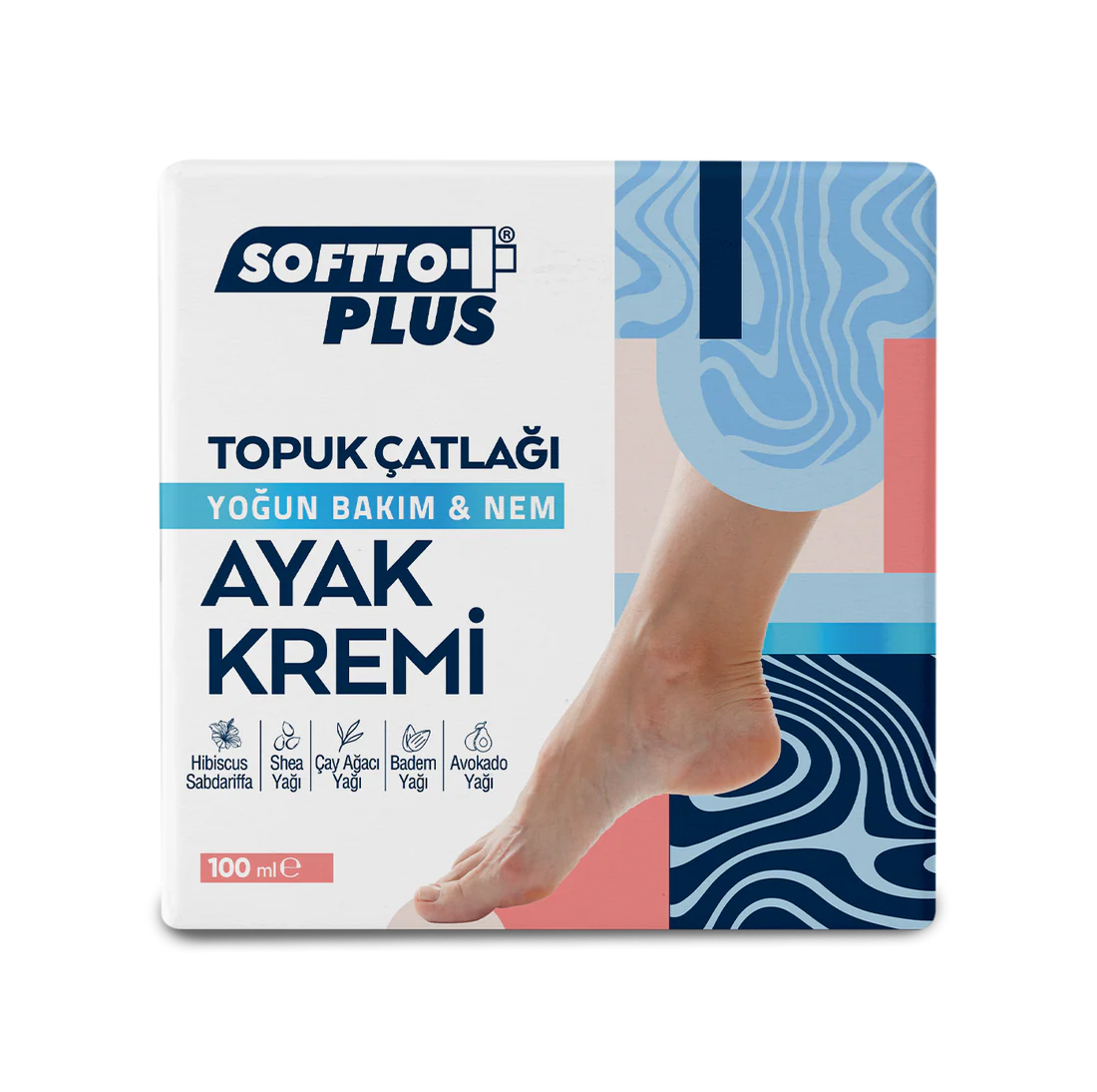 TOATE PRODUSELE - SOFTTO PLUS - Cremă pentru Călcâie Crăpate și Picioare - 100 ml
