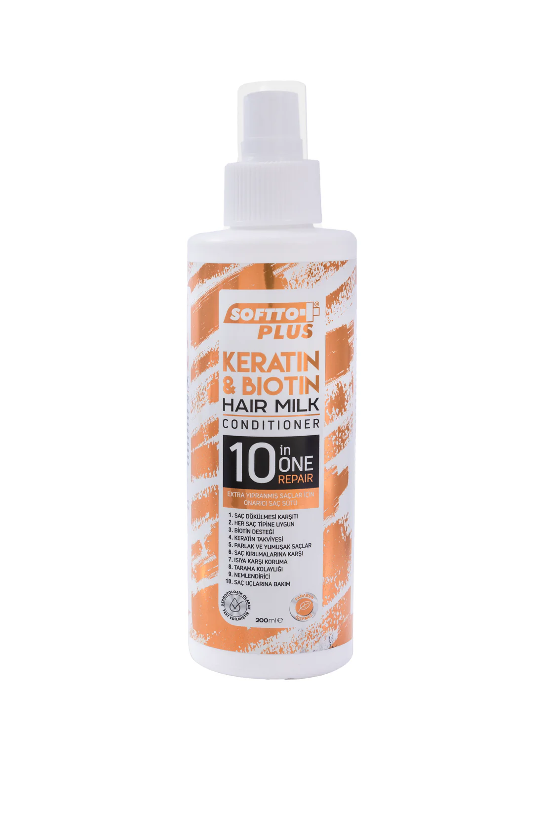 TOATE PRODUSELE - SOFTTO PLUS - Lapte de Păr cu Keratină și Biotin - Îngrijire Avansată pentru Păr Fragil