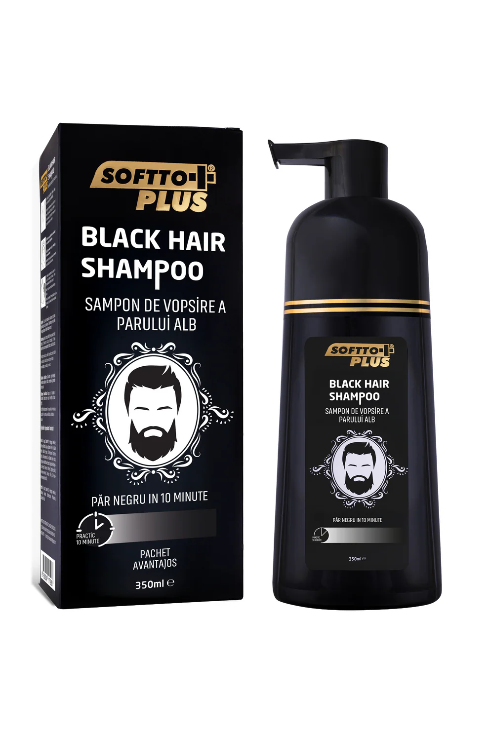 TOATE PRODUSELE - SOFTTO PLUS - Sampon Black Hair 350 ml