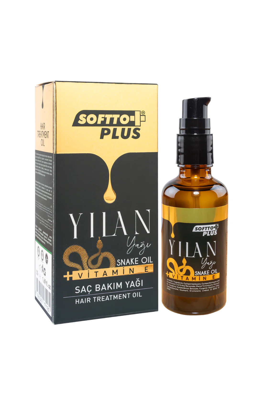 TOATE PRODUSELE - SOFTTO PLUS - Ser Cu Ulei De Șarpe Pentru Păr