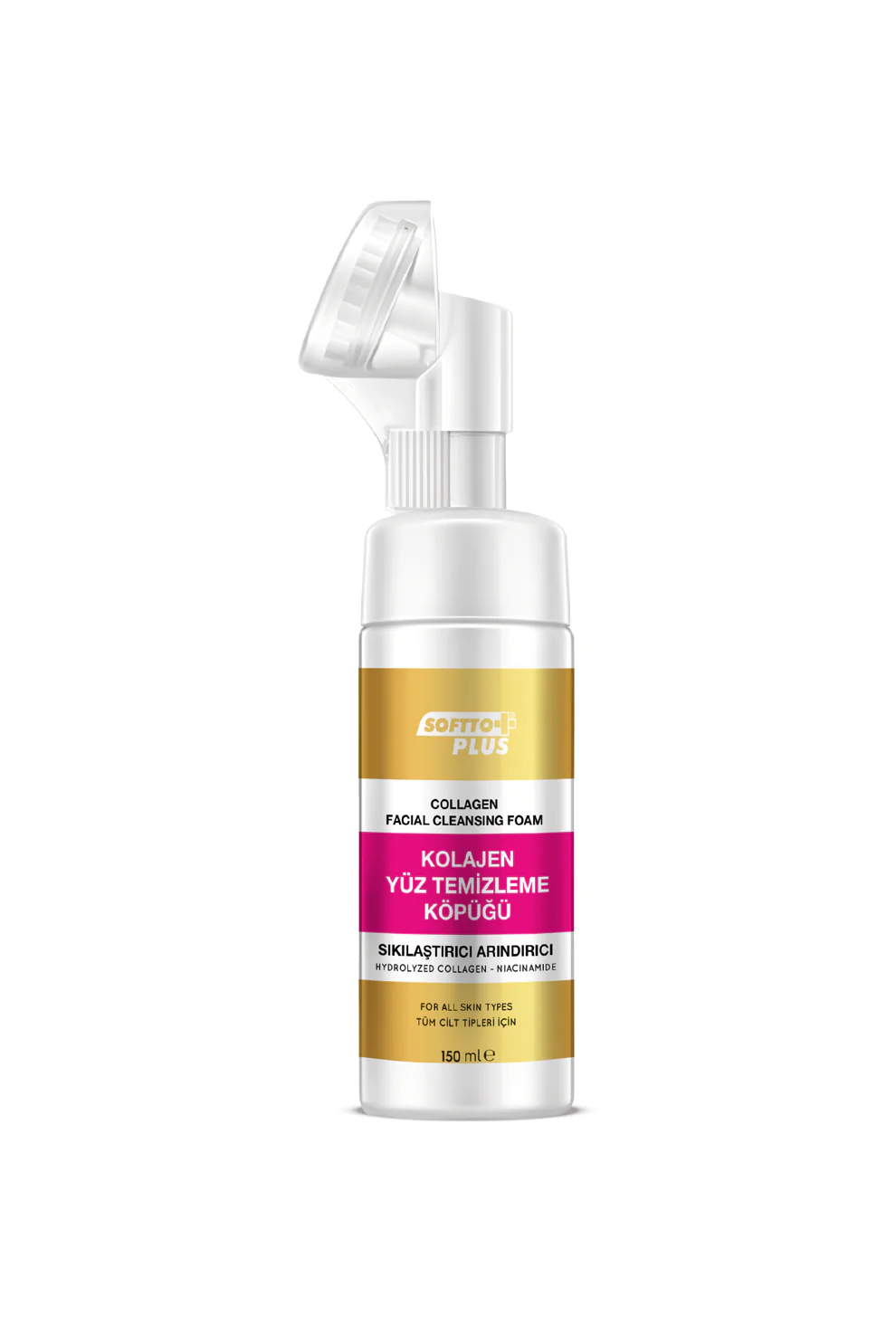TOATE PRODUSELE - SOFTTO PLUS - Spuma De Curatare Cu Perie Speciala Niacinamide + Colagen