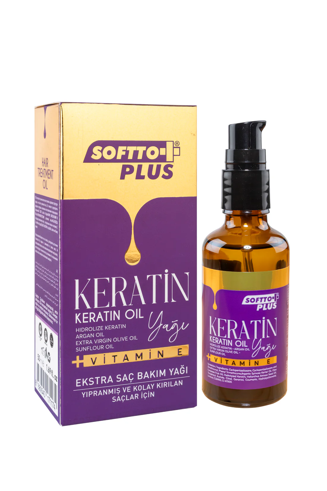 TOATE PRODUSELE - SOFTTO PLUS - Ulei de Păr cu Keratină - Hrănește și Repară Părul
