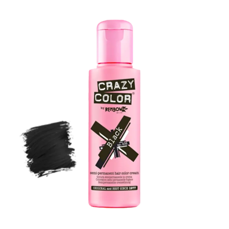 Ingrijirea parului - Vopsea semipermanentă Crazy Color Black no.30 100 ml